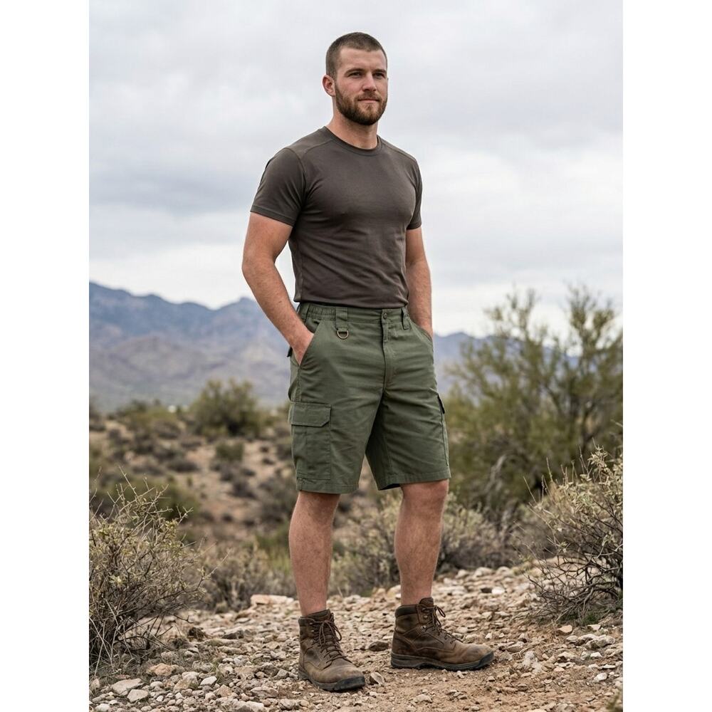 Propper Men's Tactical Cargo Shorts Olive Green Size 48 Ripstop Combat Work Wear